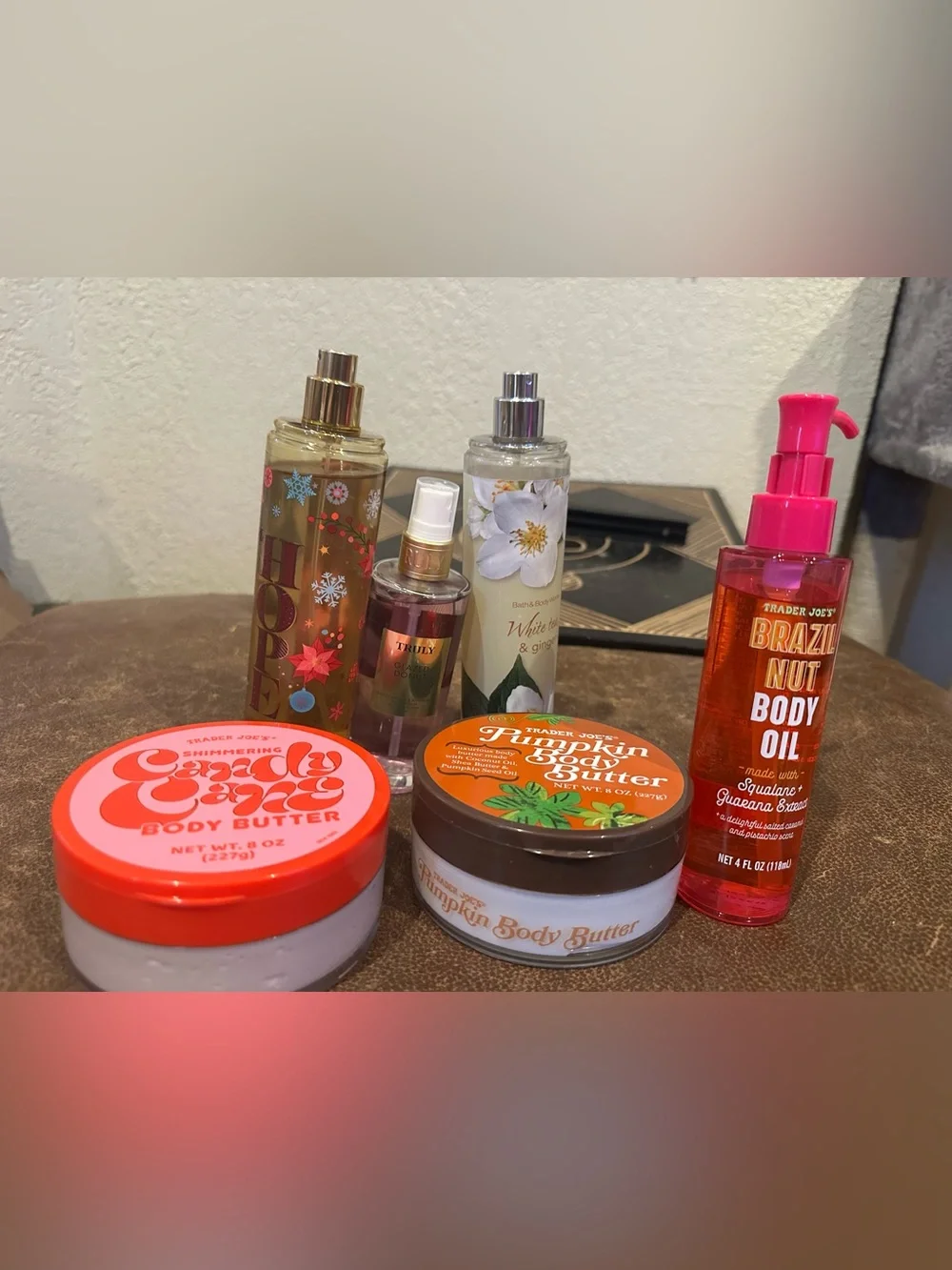 Trader Joe’s Brazil Nut Body Oil, Pumpkin Body Butter and Candy Cane Body Butter - Picture 1 of 1